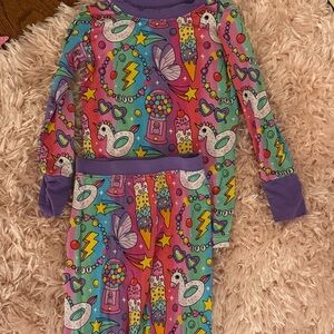 Colorful Unicorn Kids Pajama Set